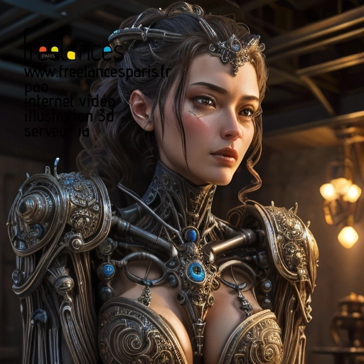 Pao internet vidéo illustration 3d serveur intelligence générative freelance paris studio de création 63WHUVO1